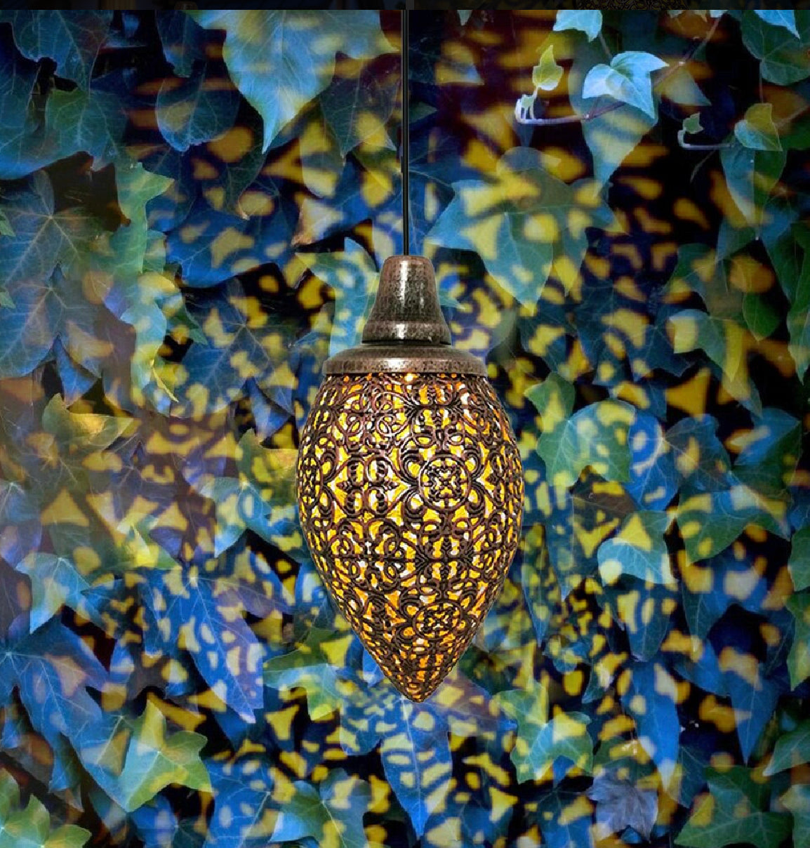 LED Lantern Hanging Outdoor Solar Lamp